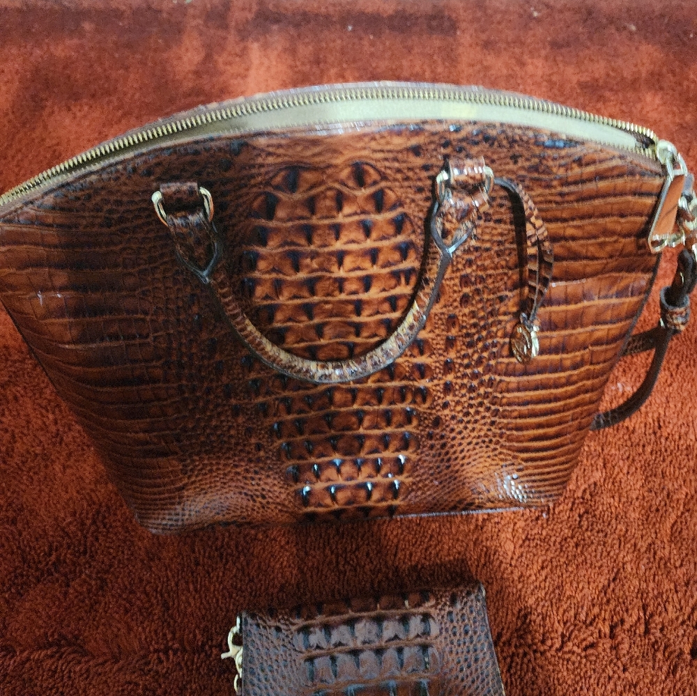 Brahmin Large Duxbury Satchel and Wallet